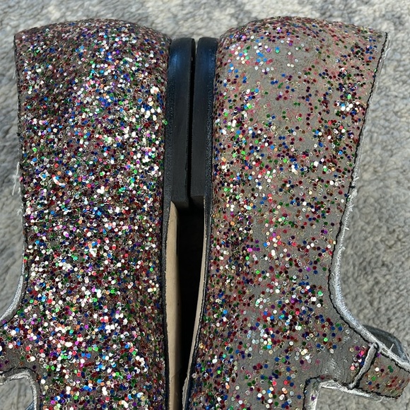 Larroude Carroline Flat Glitter Mary Jane Party Pointed Toe DEFECT Sz 7.5 - Picture 13 of 15